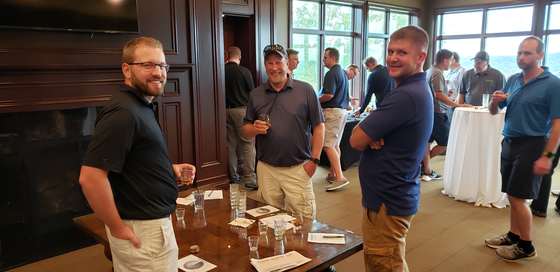 A client event on the golf course