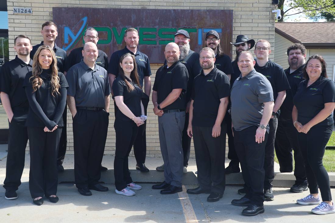 The whole Midwest IT team